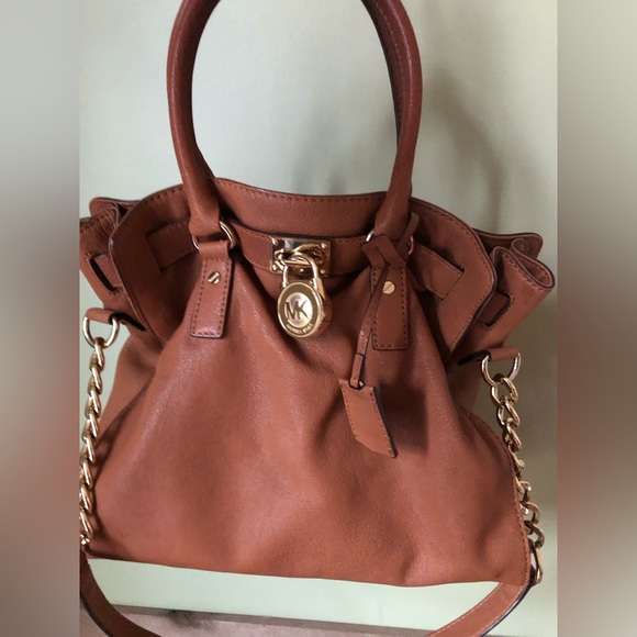 Michael Kors Tan Hamilton Handbag - Picture 1 of 3